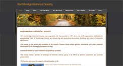 Desktop Screenshot of northbridgehistoricalsociety.com