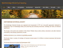 Tablet Screenshot of northbridgehistoricalsociety.com